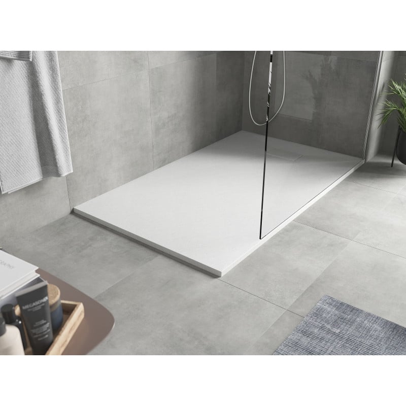 Mexen Hugo plato de ducha rectangular SMC 140 x 80 cm, blanco - 42108014