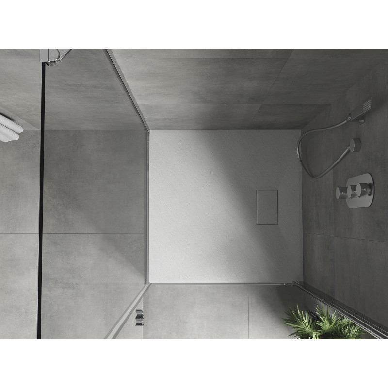 Mexen Hugo quadratische Duschwanne SMC 70 x 70 cm, weiß - 42107070