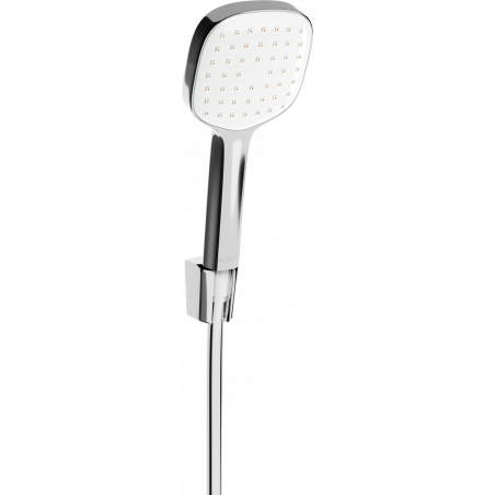 Mexen R-33 spot shower set, chrome/white - 785335052-02