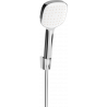 Mexen R-33 point shower set, chrome/white - 785335052-02