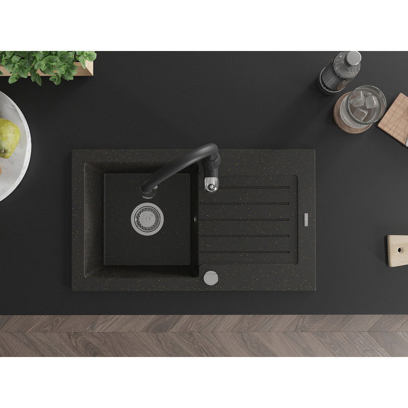 Mexen Pablo νεροχύτης γρανίτη με 1 θάλαμο με στραγγιστήρι και κουζινική