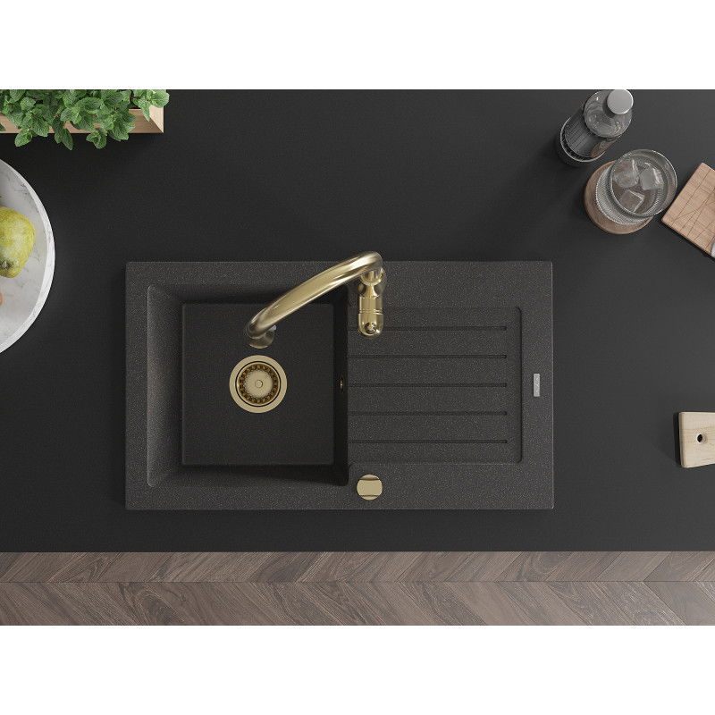 Mexen Pablo 1-osainen graniittiallas kuivausalueella ja Savita hanalla, musta pilkullinen - 6510-76-672601-50