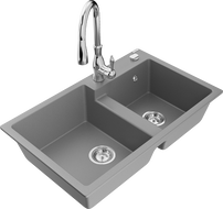 Mexen Tomas Granit-2-Komora-Spullsteen mat Kichenduch Savita, gro - 6516-71-672601-00