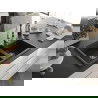 Mexen Tomas Granitspüle 2-Kammer mit Küchenarmatur Savita, schwarz/silber metallic - 6516-73-672601-00