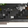 Mexen Tomas granite kitchen sink 2-bowl with Savita kitchen tap, black speckled - 6516-76-672601-76