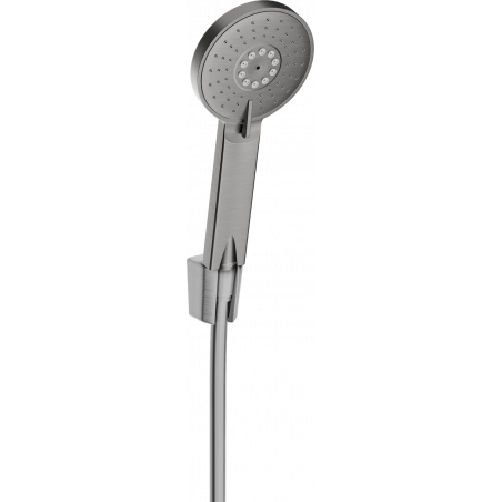 Mexen R-40 point shower set, brushed gun gray - 785405052-66