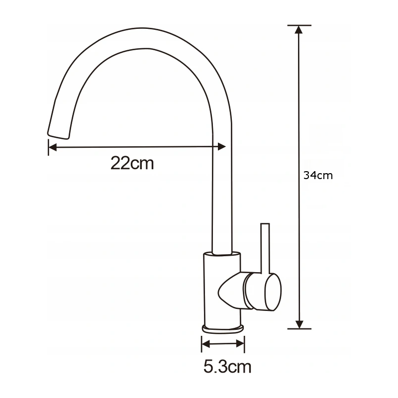 Mexen Luna kuhinjska pipa, krom - 671400-00