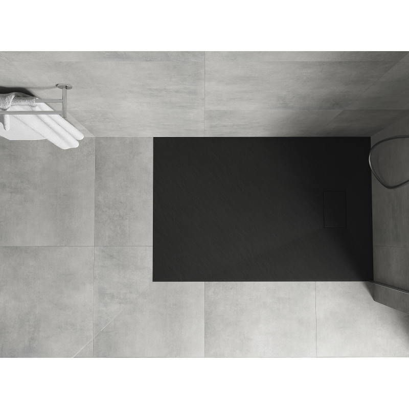 Mexen Hugo ristkülikukujuline SMC dušialus 130 x 90 cm, must - 42709013