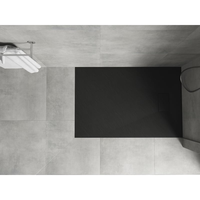 Mexen Hugo rectangular SMC shower tray 110 x 90 cm, black - 42709011