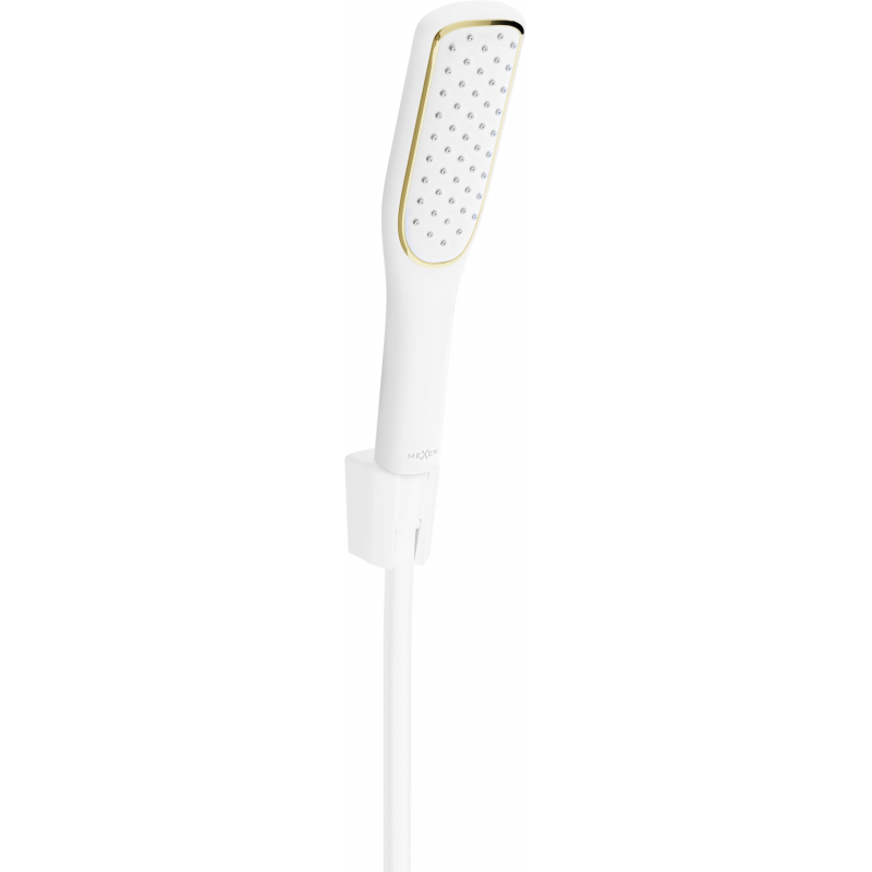 Mexen R-49 Punktdusch-Set, weiß/gold - 785495052-25