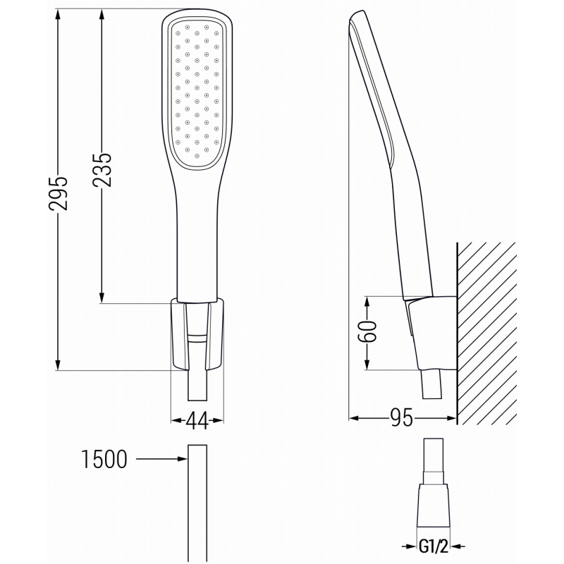 Mexen R-49 Punkt-Duschset, weiß/gold - 785495052-25