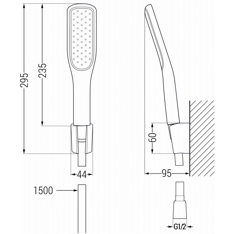 Mexen R-49 punkt-dušikomplekt, valge/kuldne - 785495052-25