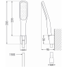 Mexen R-49 Punkt-Duschset, schwarz/gold - 785495052-75