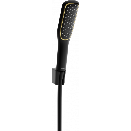 Mexen R-49 wall-mounted shower set, black/gold - 785495052-75