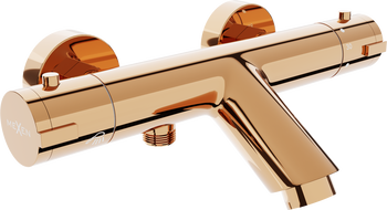 Mexen Kai grifo termostático para bañera, oro rosa - 77300-60