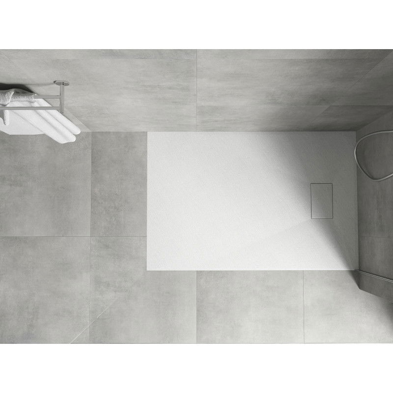 Mexen Hugo plato de ducha rectangular SMC 130 x 80 cm, blanco - 42108013