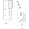 Mexen R-54 Punkt-Duschset, schwarz/chrom - 785545052-71