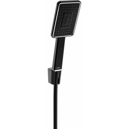 Mexen R-54 punthanddoucheset, zwart/chroom - 785545052-71