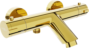 Mexen Kai termostatska slavina za kadu, zlatna - 77300-50