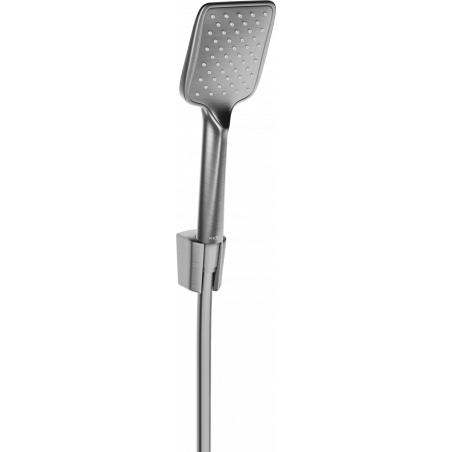 Mexen R-62 point shower set, brushed gun gray - 785625052-66