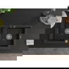 Mexen Mario lava-loiça de granito com 2 cubas e torneira de cozinha Carla, preto/ouro metálico - 6504-75-670700-70