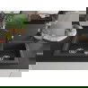 Mexen Mario fregadero de granito de 2 cubetas con grifo de cocina Carla, negro moteado - 6504-76-670700-70