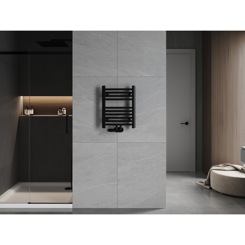 Mexen Ares badkamer radiator 500 x 400 mm, 179 W, zwart - W102-0500-400-00-70