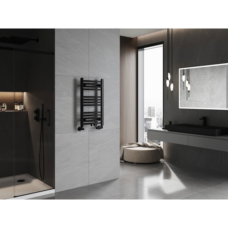 Mexen Ares radiador de baño 700 x 400 mm, 240 W, negro - W102-0700-400-00-70