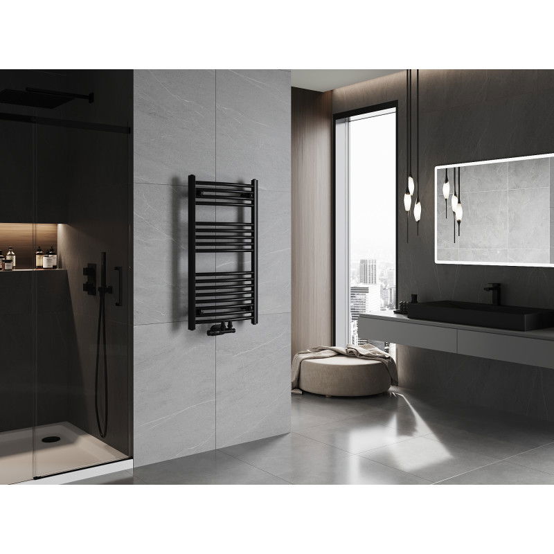 Mexen Ares radiador de casa de banho 900 x 500 mm, 372 W, preto - W102-0900-500-00-70