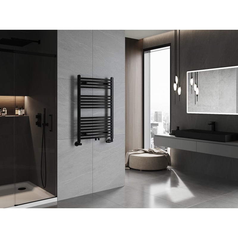 Mexen Ares badkamer radiator 900 x 600 mm, 433 W, zwart - W102-0900-600-00-70