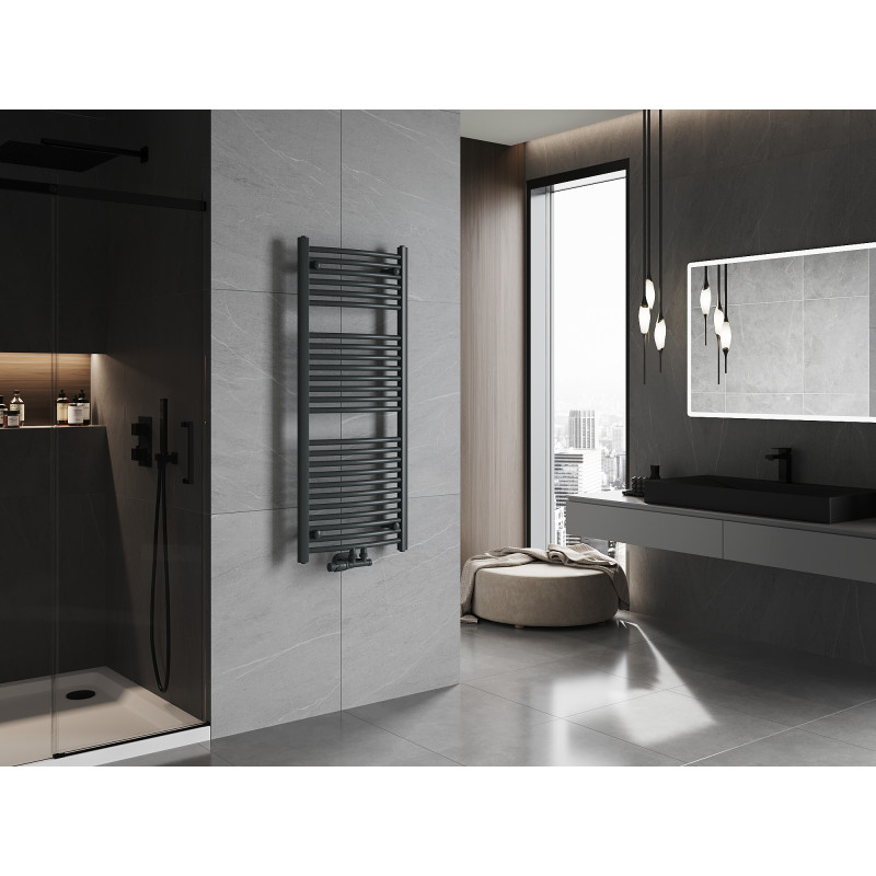 Mexen Ares θερμαντικό σώμα μπάνιου 1200 x 500 mm, 531 W, ανθρακί - W102-1200-500-00-66