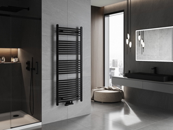 Radiateur de salle de bain Mexen Ares 1500 x 600 mm, 733 W, noir - W102-1500-600-00-70