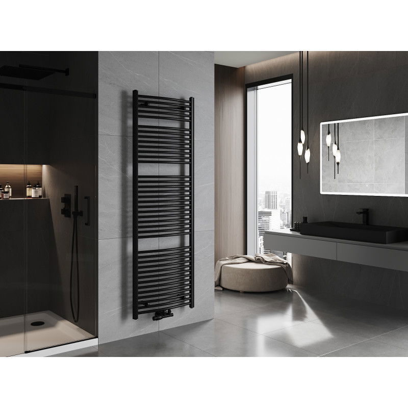 Mexen Ares badrumselement 1800 x 600 mm, 958 W, svart - W102-1800-600-00-70