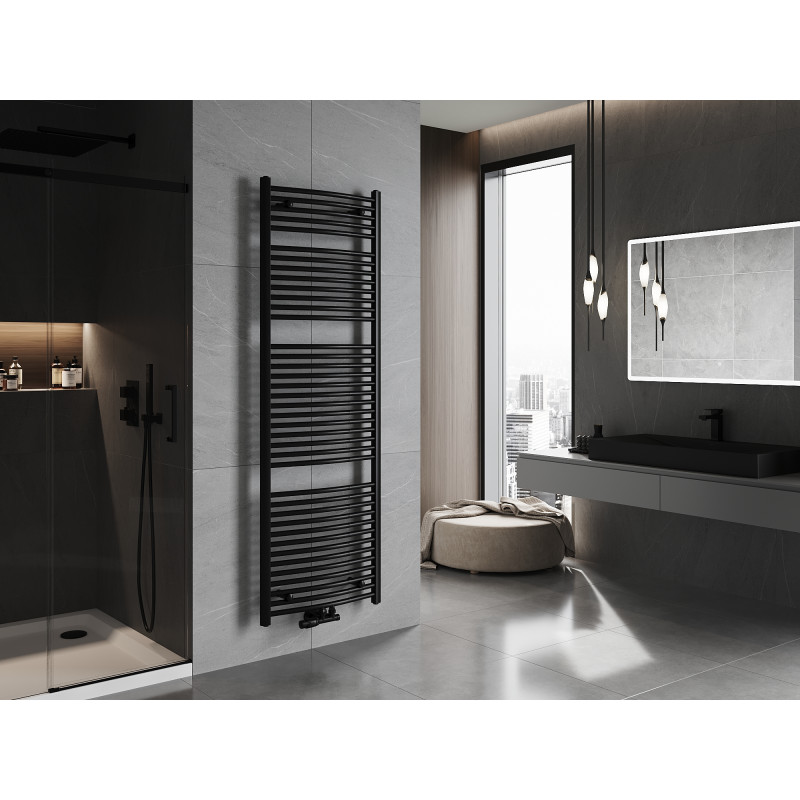 Mexen Ares kopalniški kopalniški radiator 1800 x 600 mm, 958 W, črna - W102-1800-600-00-70