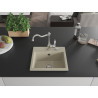 Mexen Milo fregadero de granito de 1 compartimento con grifo de cocina Carla, beige - 6505-69-670700-00
