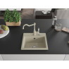 Mexen Milo Granitspüle 1-becken mit Küchenarmatur Carla, beige - 6505-69-670700-69