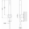 Mexen R-70 točkovni pršni set, brušeno gun grey - 785705051-66