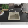 Mexen Vito fregadero de granito de 1 seno con grifo de cocina Carla, beige - 6503-69-670700-00