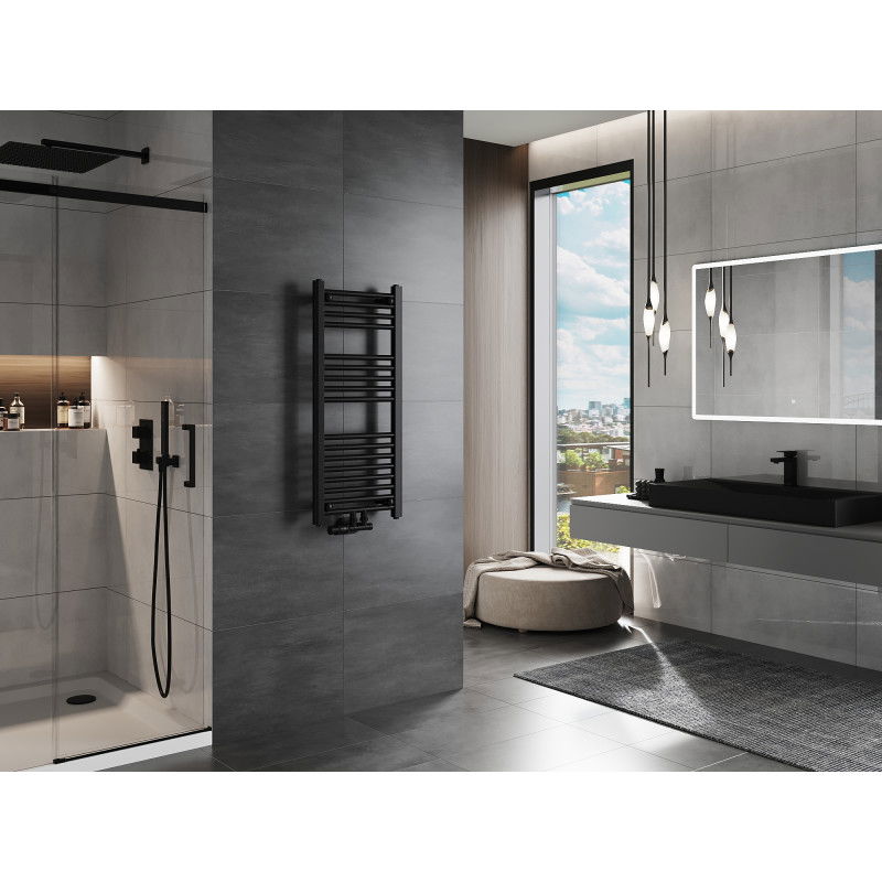 Mexen Mars bathroom radiator 900 x 400 mm, 309 W, black - W110-0900-400-00-70
