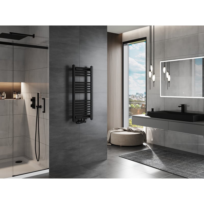 Mexen Mars radiateur de salle de bain 900 x 400 mm, 309 W, noir - W110-0900-400-00-70