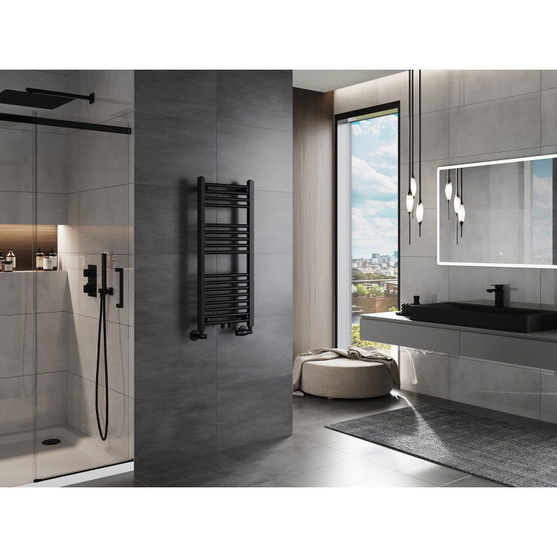 Mexen Mars radiador de casa de banho 900 x 400 mm, 309 W, preto - W110-0900-400-00-70