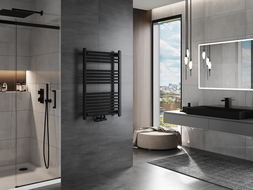 Mexen Mars radiador de casa de banho 900 x 600 mm, 430 W, preto - W110-0900-600-00-70