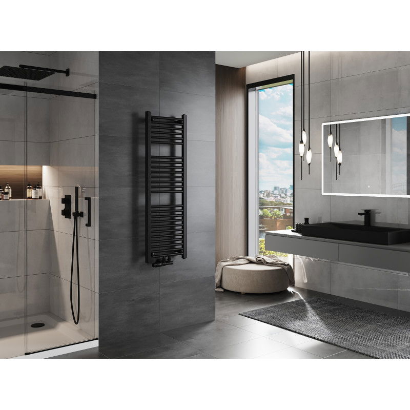 Mexen Mars badkamer radiator 1200 x 400 mm, 439 W, zwart - W110-1200-400-00-70