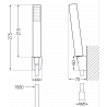 Mexen R-77 puntdoucheset, chroom - 785775052-00