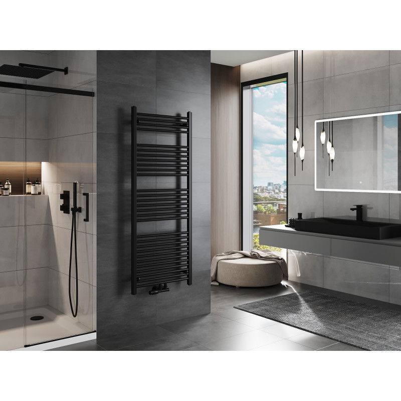 Mexen Mars badkamer radiator 1500 x 600 mm, 729 W, zwart - W110-1500-600-00-70