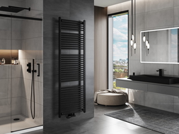 Mexen Mars badrumsradiator 1800 x 600 mm, 953 W, svart - W110-1800-600-00-70