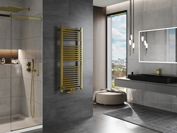 Mexen Mars radiateur de salle de bain 1200 x 500 mm, 417 W, doré - W110-1200-500-00-50