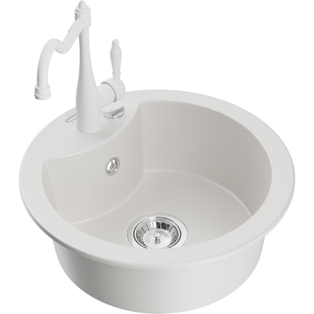 Mexen Diego νεροχύτης γρανίτης 1-θαλαμισμένος με μπαταρία κουζίνας Carla,