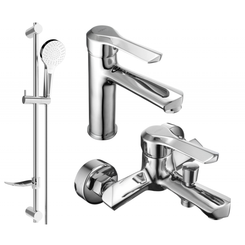 Mexen Sabre DF05 conjunto para bañera, cromo - 72103DF05-00