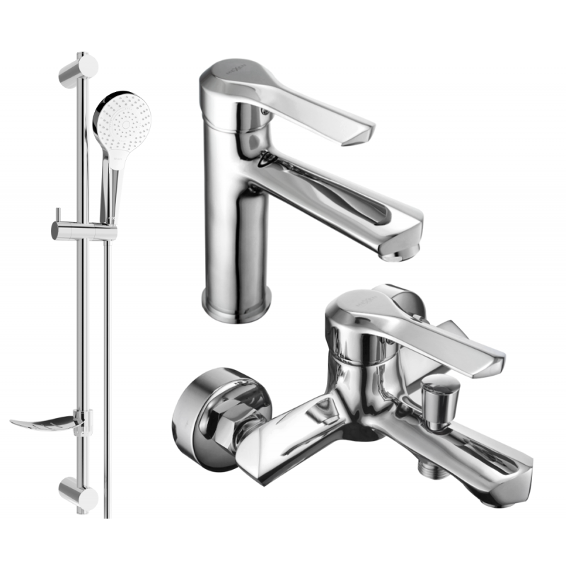 Mexen Sabre DF05 zestaw wannowy, chrom - 72103DF05-00